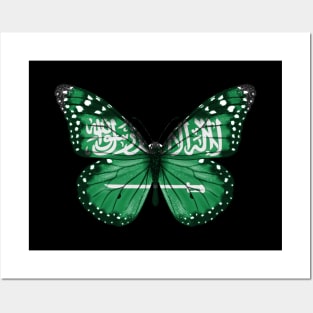 Saudi Arabian Flag  Butterfly - Gift for Saudi Arabian From Saudi Arabia Posters and Art